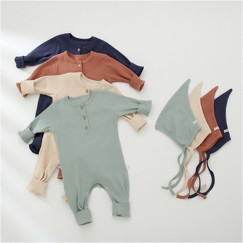 Cozy Pure Color Baby Onesie