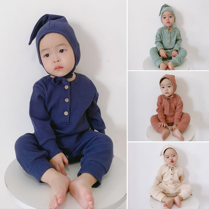 Cozy Pure Color Baby Onesie