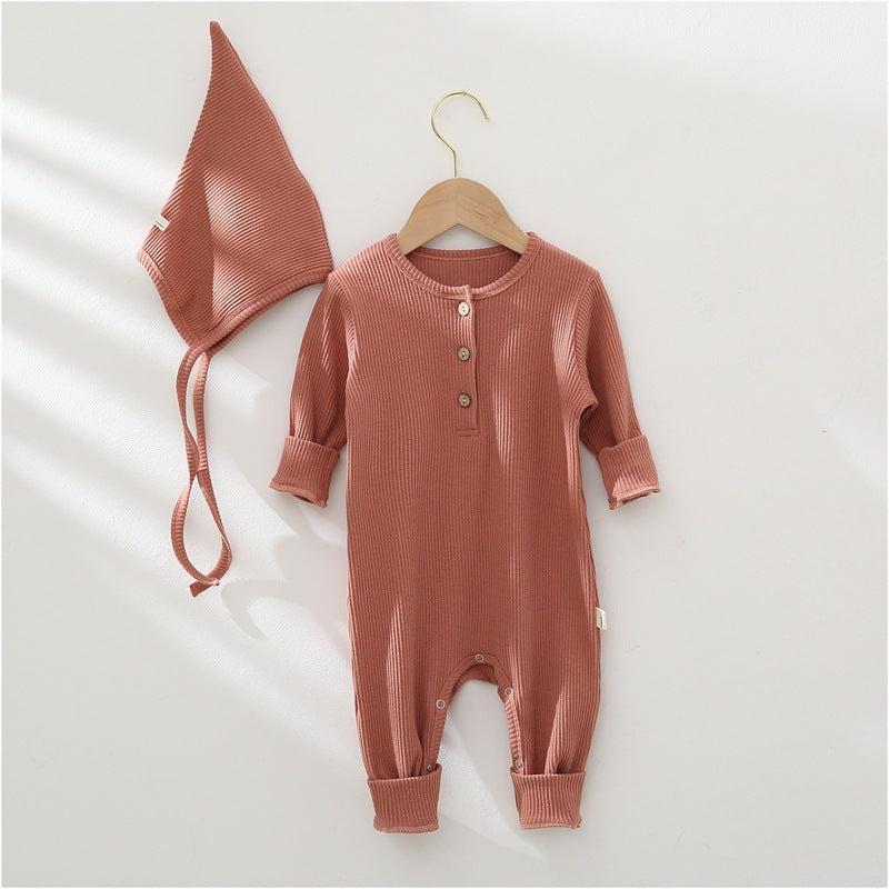 Cozy Pure Color Baby Onesie
