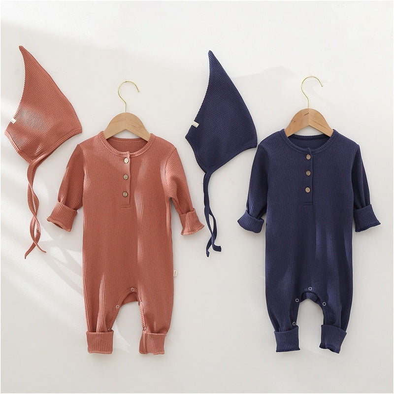 Cozy Pure Color Baby Onesie